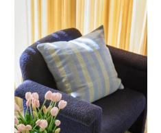 Dekokissen Hübsch, Morph, Blau, Stoff / Textil