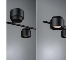 Pendelleuchte Paulmann, Puric Pane I, dimmbar, Schwarz, für Wohnzimmer, Metall Modern