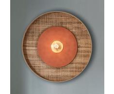 Wandleuchte MARKET SET, Portinatx, dimmbar, Braun / Rost, für Wohnzimmer, Keramik Design