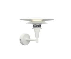 Wandleuchte Belid, Weiß, für Wohnzimmer, Metall Design