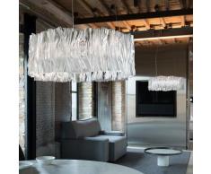 Pendelleuchte Slamp, Accordéon, dimmbar, Transparent, für Wohnzimmer, Kunststoff Design