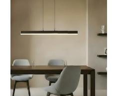 Pendelleuchte Lucande, Torven, dimmbar, Schwarz, für Wohnzimmer, Metall Modern