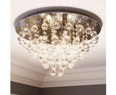 Deckenleuchte Lindby, Annica, dimmbar, Transparent, für Wohnzimmer, Metall Modern