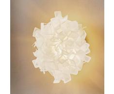 Deckenleuchte Slamp, Clizia, dimmbar, Weiß, für Wohnzimmer, Kunststoff Design