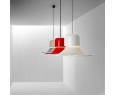Pendelleuchte Stilnovo, Campana, dimmbar, Rot, für Wohnzimmer, Metall Design