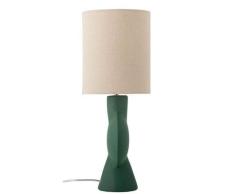 Tischleuchte Bloomingville, Beige, für Wohnzimmer, Stoff / Textil