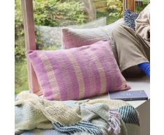 Dekokissen Hübsch, Morph, Pink / Rosé, Stoff / Textil
