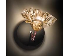 Wandleuchte Slamp, LaFleur, dimmbar, Gold / Messing, für Wohnzimmer, Kunststoff Design