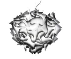 Pendelleuchte Slamp, VELI, dimmbar, Schwarz, für Wohnzimmer, Kunststoff Design