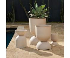 Pflanzenkasten ferm LIVING, Hourglass, Beige, Metall