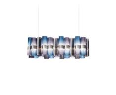 Pendelleuchte Slamp, La Lollo, dimmbar, Blau, für Wohnzimmer, Kunststoff Design