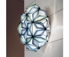 Deckenleuchte Slamp, La Vie, dimmbar, Blau, für Wohnzimmer, Kunststoff Design
