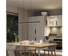 Pendelleuchte Paulmann, Lento, dimmbar, Schwarz, für Wohnzimmer, Metall Modern