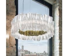 Pendelleuchte Slamp, Accordéon, dimmbar, Transparent, für Wohnzimmer, Kunststoff Design