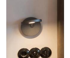 Wandleuchte Artemide, Demetra Spotlight, Schwarz, für Wohnzimmer, Metall Design