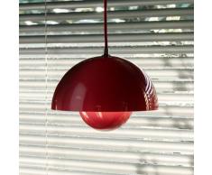 Pendelleuchte &Tradition, Flowerpot VP1, dimmbar, Rot, für Wohnzimmer, Metall Design