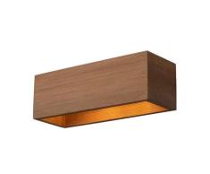 Wandleuchte Envostar, dimmbar, Holz, für Wohnzimmer, Metall