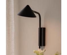 Wandleuchte Watt & Veke, Kuro, dimmbar, Schwarz, für Wohnzimmer, Metall Design