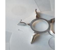 Pendelleuchte Moebe, Sinuate, dimmbar, Weiß, für Wohnzimmer, Papier / Karton Design