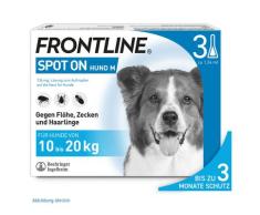 Frontline Spot On Ungezieferschutz Hund M 3 Stück