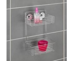 WENKO Vacuum-Loc® Wandregal 2 Etagen Bari, Befestigen ohne bohren