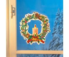 LED-Fensterbild "Weihnachtskranz" Eldo
