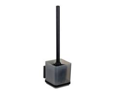 WC-Garnitur „Quadro“ Schwarz Vacuum-Loc® WENKO