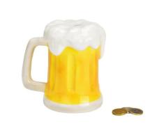 Spardose "Bierkrug" aus Keramik