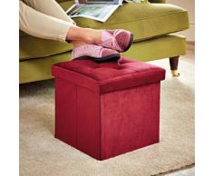 Sitzhocker mit Stauraum bordeaux Eldo