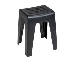 WENKO Badhocker Mod. Kumba Schwarz, stabile Qualität aus Kunststoff