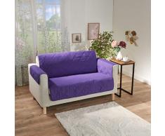 Sofaüberwurf 2-Sitzer lila