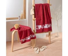 Duschtuch burgund 50 x 100 cm Eldo