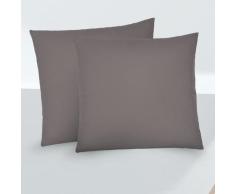 biberna Feinjersey-Kopfkissenbezug Doppelpack silber/grau, 2x 40x40 cm