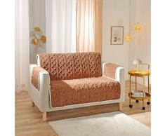 Sesselschoner 2-Sitzer 120 x 150 cm braun Eldo
