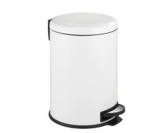 WENKO Treteimer Mod. Leman Easy Close Weiß 20 L, mit herausnehmbarem Einsatz