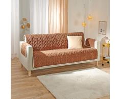 Sesselschoner 3-Sitzer 180 x 150 cm braun Eldo