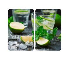 WENKO Herdabdeckplatte Universal Mojito 2er Set, für alle Herdarten