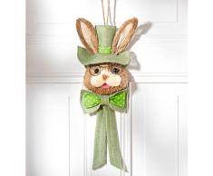 Osterdeko "Tür-Hase" grün