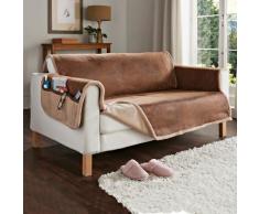 Sherpa-Sofaüberwurf 2-Sitzer Eldo