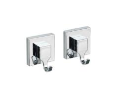 WENKO Vacuum-Loc® Wandhaken Mod. Quadro 2er Set,, Befestigen ohne Bohren
