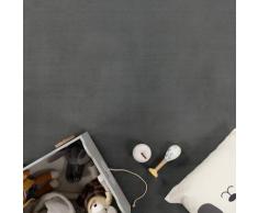 Kurzflor-Teppich TATAMI 475 Anthrazit Rund Paco Home