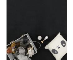 Kurzflor-Teppich TATAMI 475 Schwarz Rund Paco Home