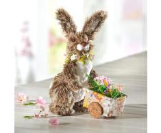 Osterdeko Hase mit Schubkarre "Strubbel" Eldo