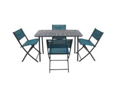 VCM 5-tlg. Gartenset "Sumila" 110 x 55 Türkis