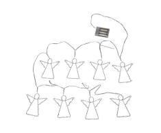 LED-Draht-Lichterkette Angela 80 LED STAR TRADING