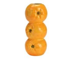 Vase Orange stehend aus Keramik