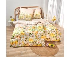 Mikrofaser-Bettwäsche "Blüten" 2-tlg. Eldo