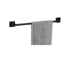 Vacuum-Loc® Badetuchstange „Quadro“, schwarz, Edelstahl WENKO