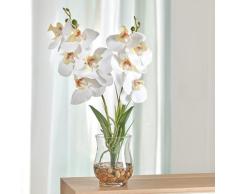 Kunstblume Orchidee in Glasvase