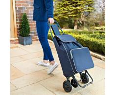 Einkaufstrolley mit XL Tasche und Thermovortasche